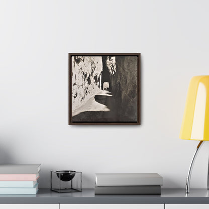 Tunnel at The Needles Gallery Canvas Wraps Square Frame 12″ x 12″ Premium Gallery Wraps (1.25″) Walnut
