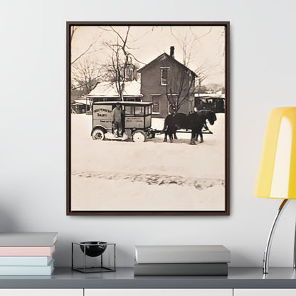 Milk Man Gallery Canvas Wraps Vertical Frame 20″ x 24″ 1.25" Walnut