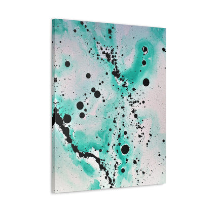 Teal Burst Canvas Gallery Wraps