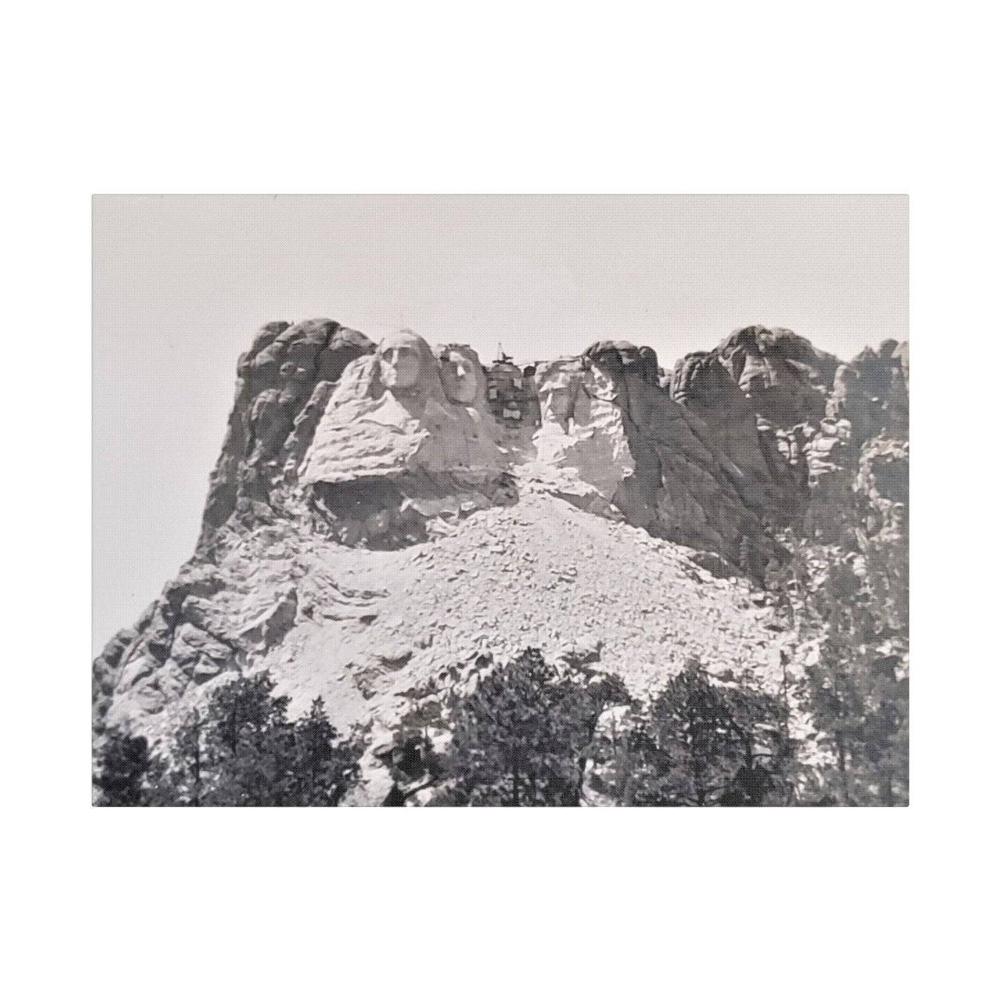 Black Hills Mount Rushmore Satin Canvas Stretched