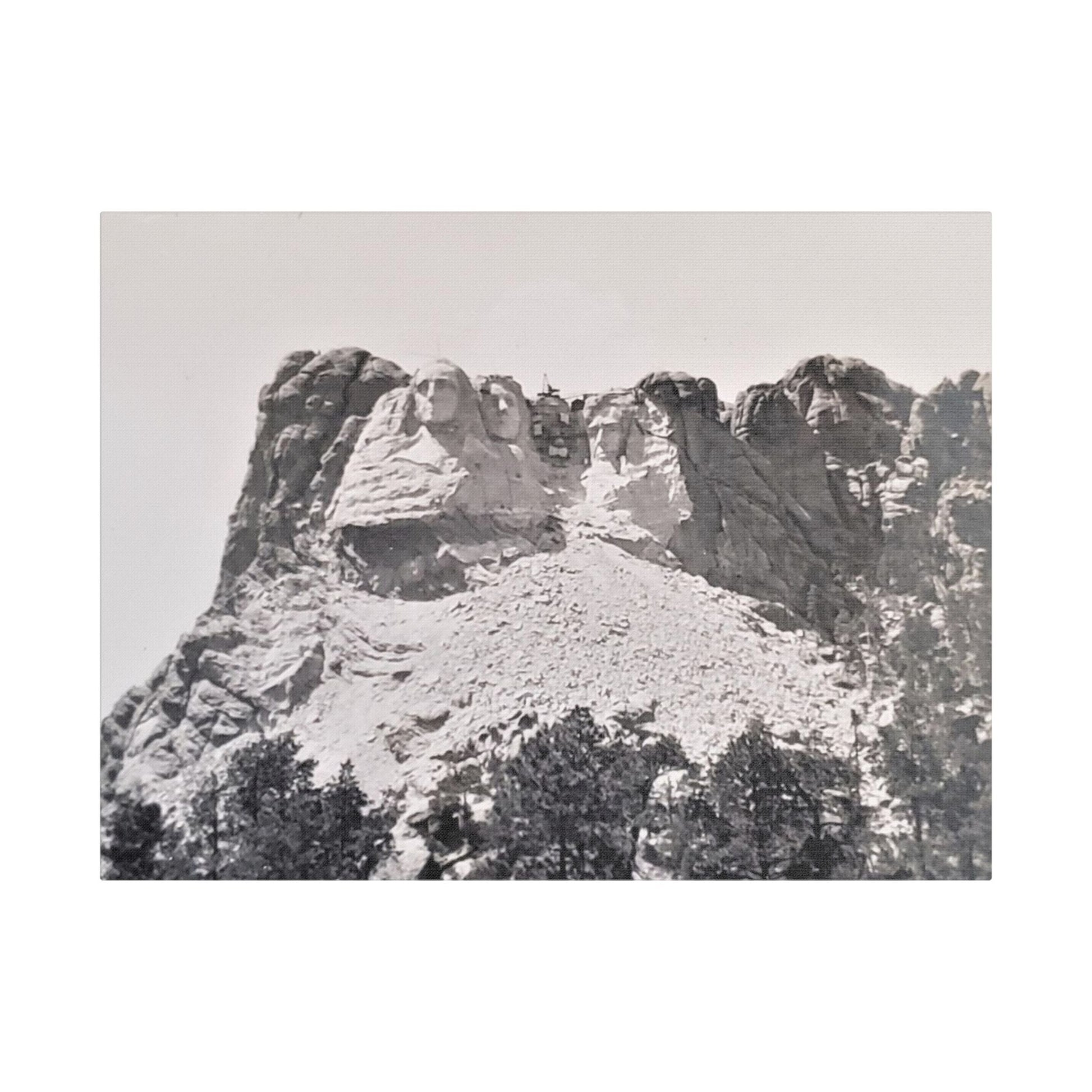 Black Hills Mount Rushmore Satin Canvas Stretched