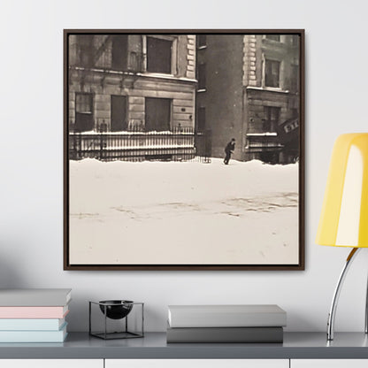 430 W 119th St New York Gallery Canvas Wraps Square Frame 30″ x 30″ Premium Gallery Wraps (1.25″) white black
