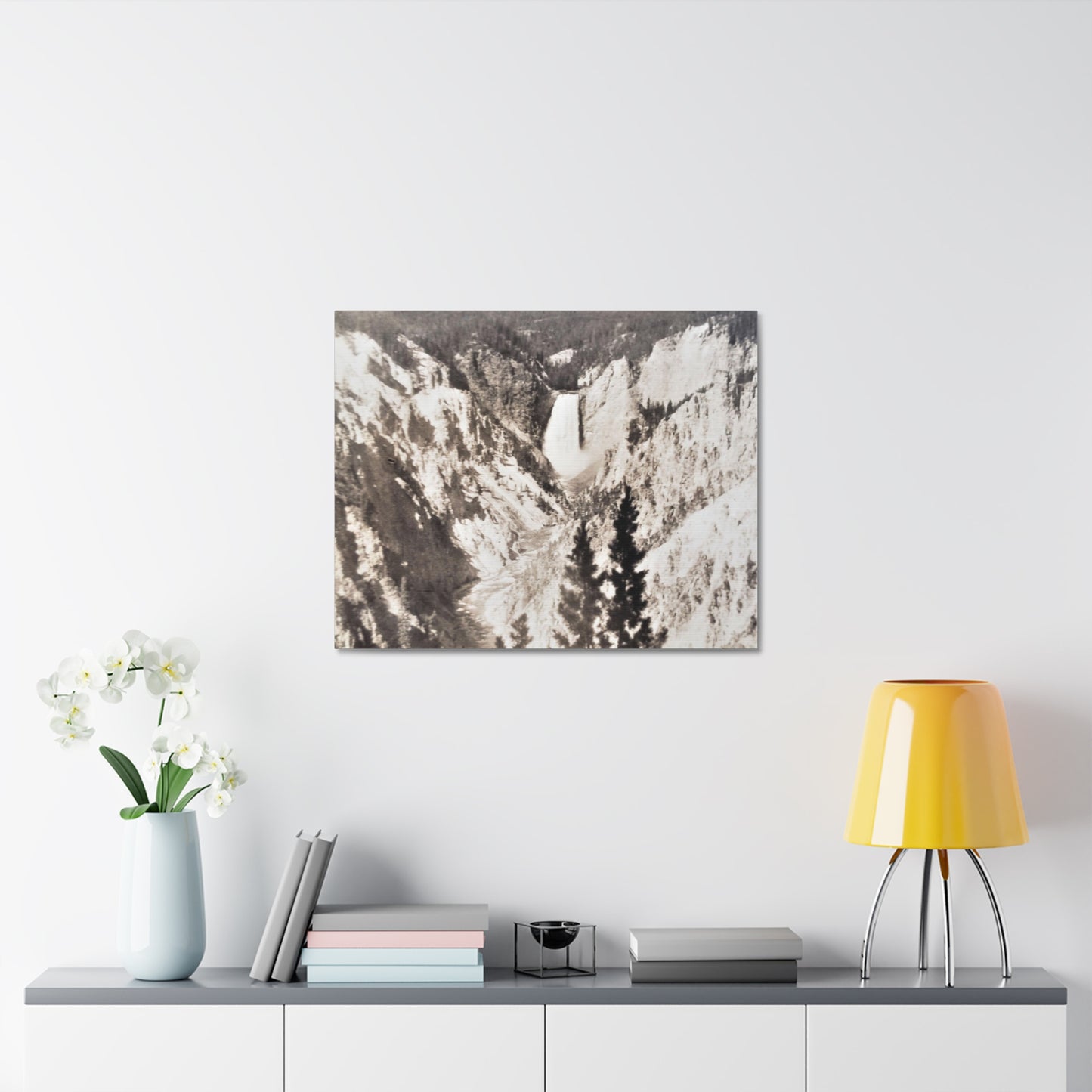 Artists Point Yellowstone Stretched Canvas