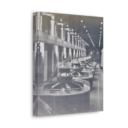 Boulder Dam Powerhouse Stretched Canvas