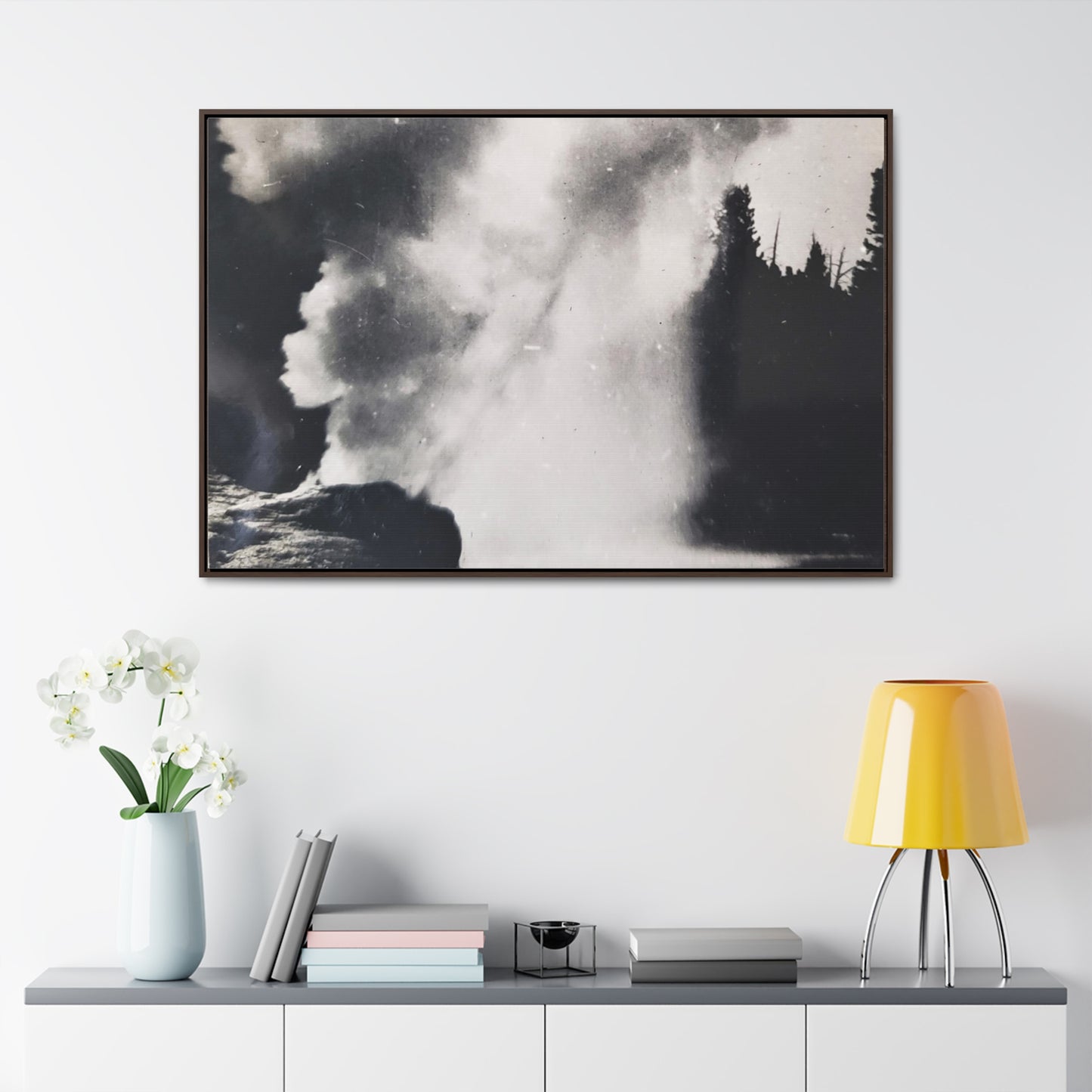 Riverside Geyser Yellowstone Gallery Canvas Wraps, Horizontal Frame