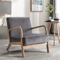 Classic Mid-Century Modern Accent Chairs, Open Framed Armchair With Cushioning- Unique Piece Furniture- {{Product type}}
