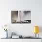Old Faithful Geyser Yellowstone Canvas Gallery Wraps 36" x 24" 1.25"