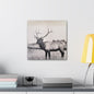 Yellowstone Bull Elk Canvas Gallery Wraps 16″ x 16″ 1.25"