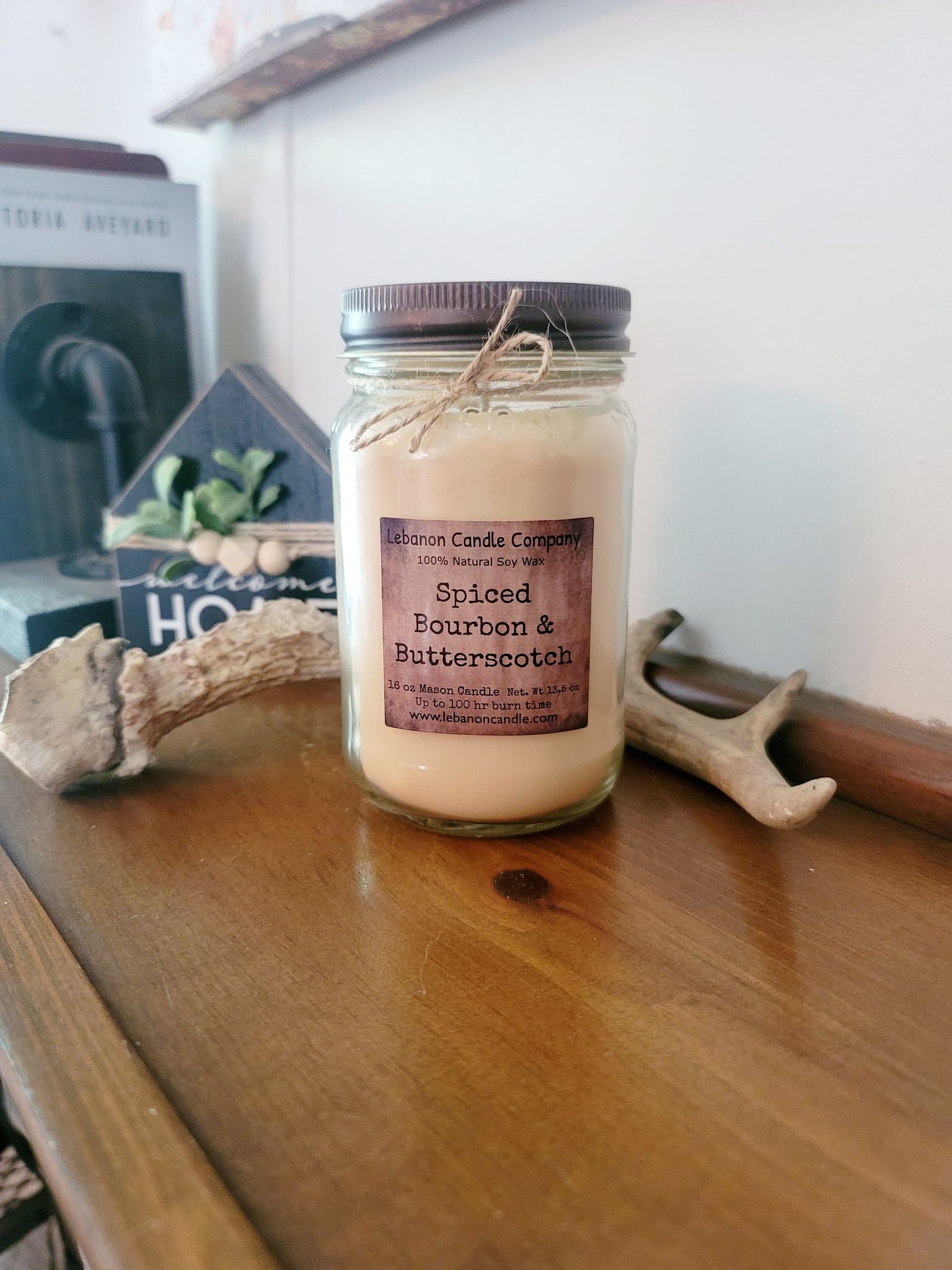 Spiced Bourbon & Butterscotch Candle - - Candles & Melts
