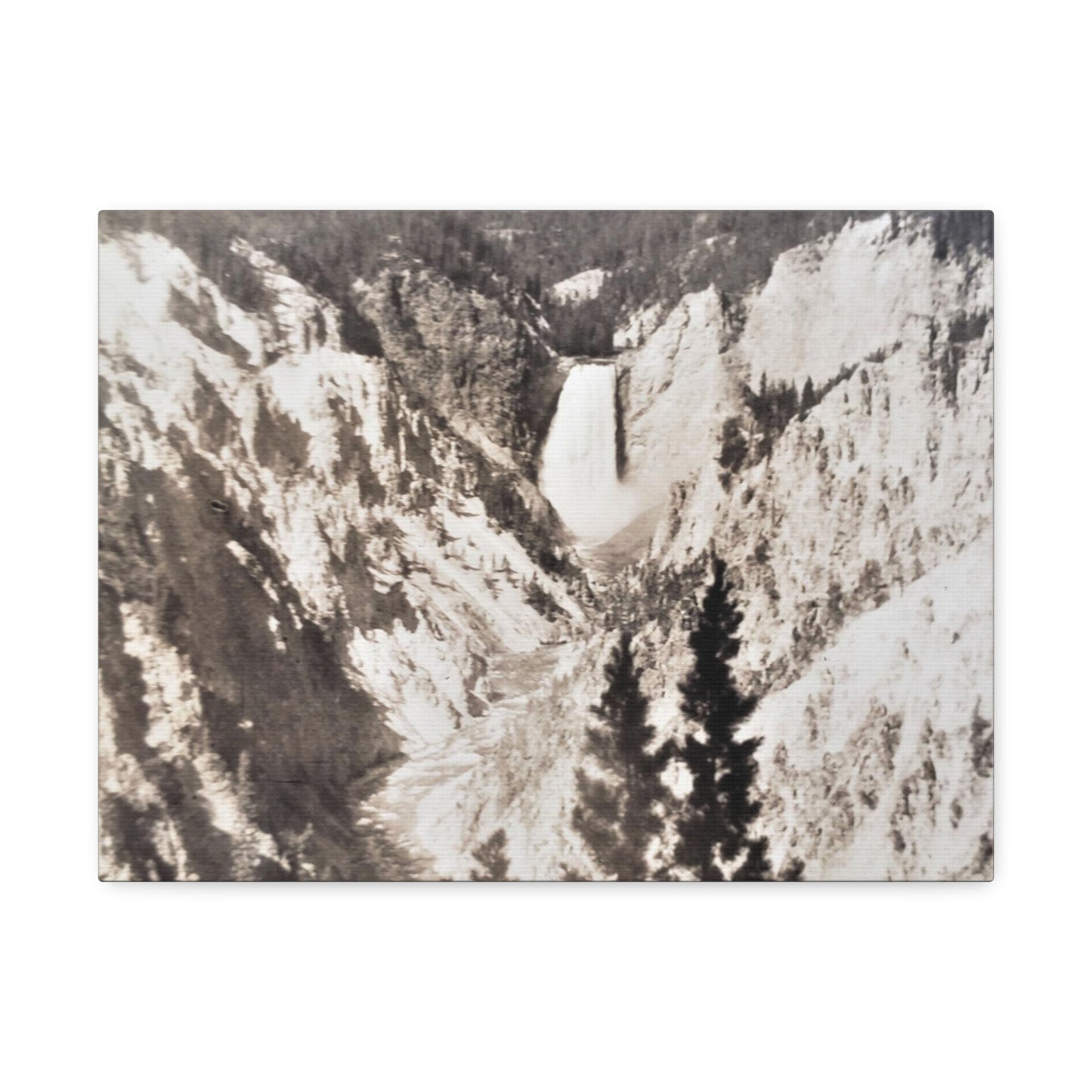 Artists Point Yellowstone Stretched Canvas