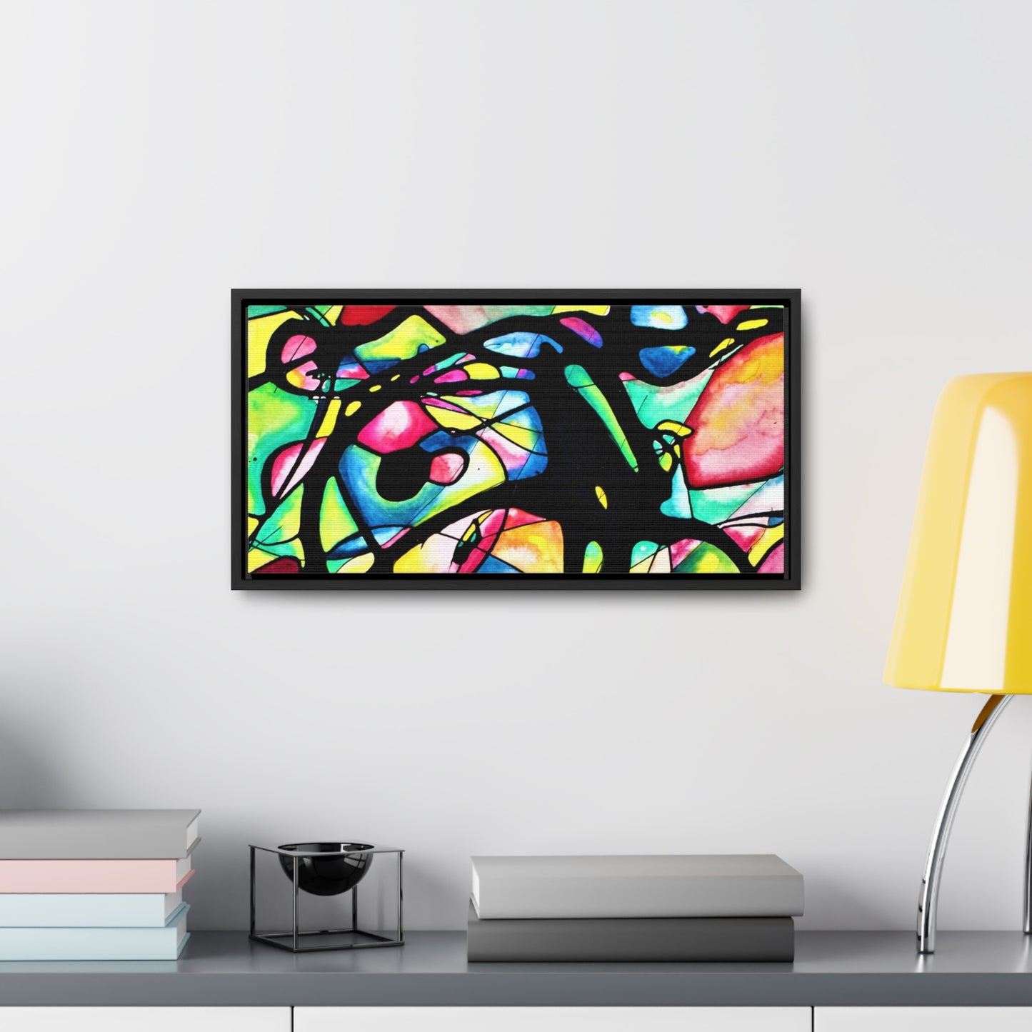 Peacock Gallery Canvas Wraps, Horizontal Frame