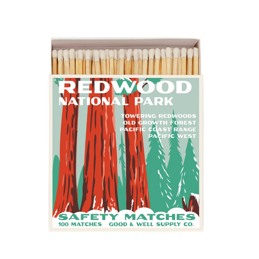 Redwood Vintage National Park Cabin Matches - - matches