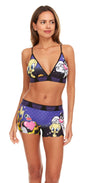 COCO Looney Tunes Triangle Sports Set - Purple - Purple Tweety & Sylvester Small - panties