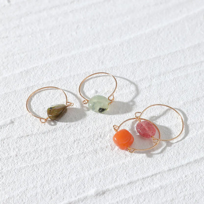 Multi-Layer Laminated Stone Ring Kia Day Design