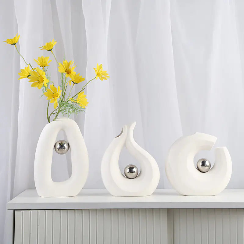 Decorative Shaped Ceramic Vases - Kia Day Design