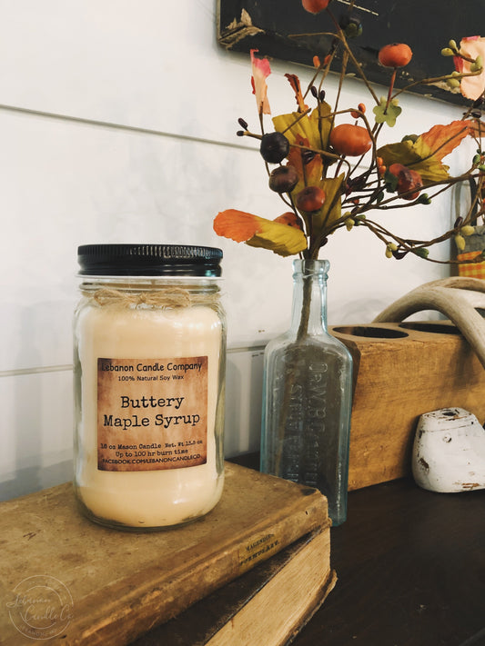 Buttery Maple Syrup Candle - - Candles & Melts