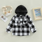 Autumn Kids Shirt Coats white black 12M