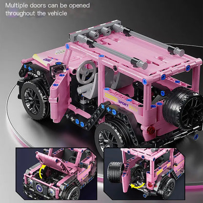 Off-Road Racing Car Building Kit Compatible with LEGO Kia Day Design