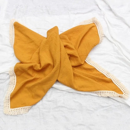 Organic Cotton Baby Tassel Blankets - Kia Day Design
