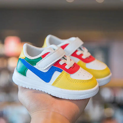 Leather Multicolor Toddler Rubber Shoes - Kia Day Design