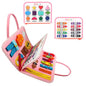 Toddlers Montessori Educational Busy Board 4 Pages Pink Color
