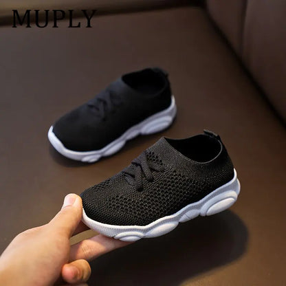 Sneakers Childrens Shoes For Girls and Baby Boys Sport Casual Shoes Black