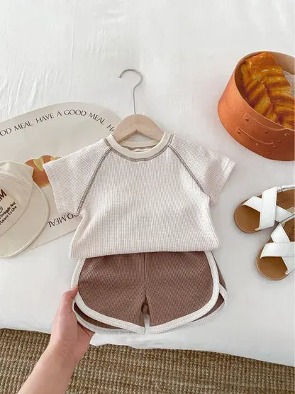 Korean Toddler Baby Pure Cotton Clothes brown 73cm 6-8M