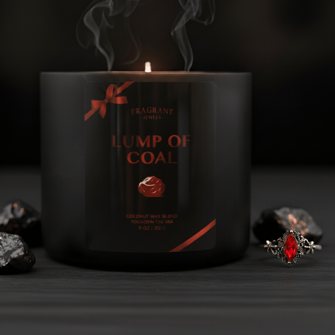 Lump of Coal - Jewel Candle - - Jewel Candle