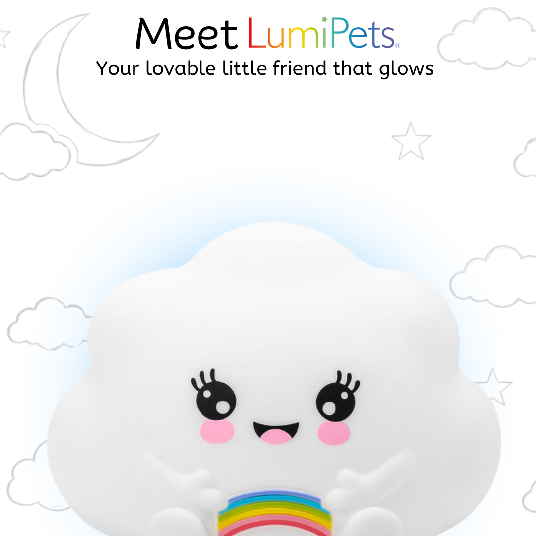 LumiPets® Kawaii Cloud - Children's Nursery Touch Night Light - - Item 0112