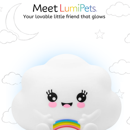 LumiPets® Kawaii Cloud - Children's Nursery Touch Night Light - - Item 0112