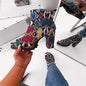 Zipped Open Toe Ankle Boots - Kia Day Design
