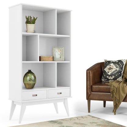 Draper - Mid Century Wide Bookcase And Storage Unit- Unique Piece Furniture- {{Product type}}