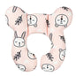 New Protective Baby Travel Pillow Pink Bunny