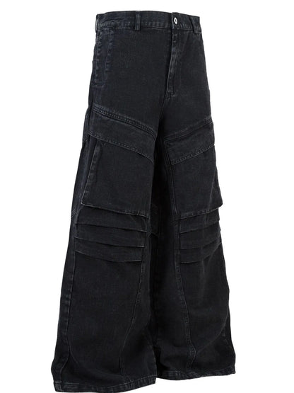 Men's Wide Leg Jeans - -