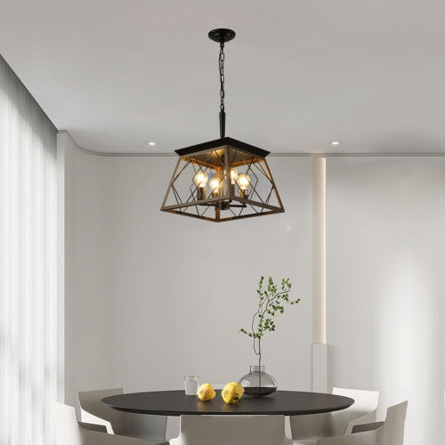 Farmhouse Chandelier 4 Lights Vintage Antique Ceiling Light - - light