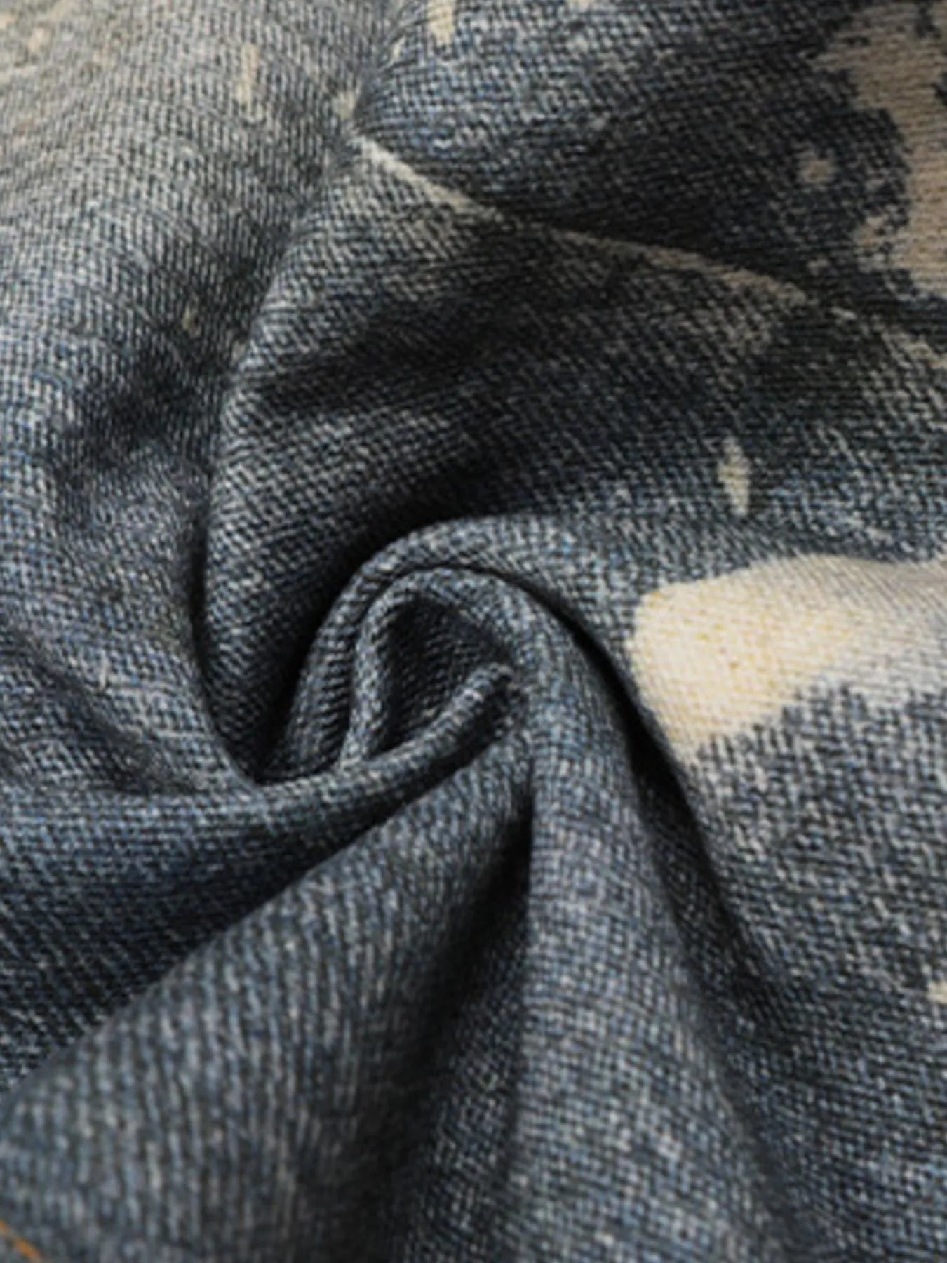 Men's Vintage Wide Leg Denim Jeans - -