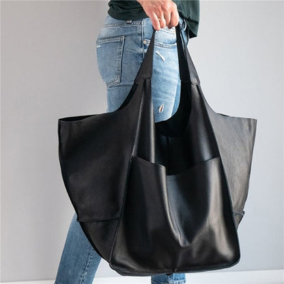 Leather Womens Shoulder Bag Soft Large Capacity - - handbag