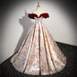Elegant Off-Shoulder Bridal Gown - WLN23021 Wine Red XXL -