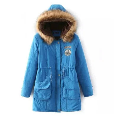 Casual Ladies Jacket Thick Warm Large Hooded Winter Coat Women Coats Jackets