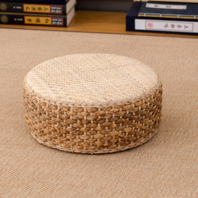 Japanese Style Rattan Tatami Cushions - Primary color round 30X30X12CM - Seat
