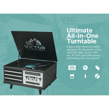 Victor Monroe 8-in-1 Music Center- Jupiter Gear Home- {{Product type}}