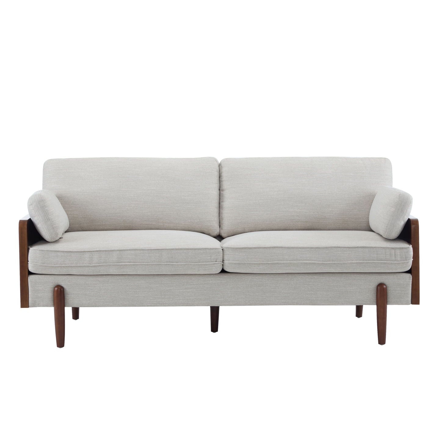 Mid Century Moderne Sofa With Wood Sides- Unique Piece Furniture- {{Product type}}