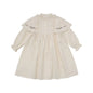 Girls Flower Dress Long Sleeve Princess Dresses cream