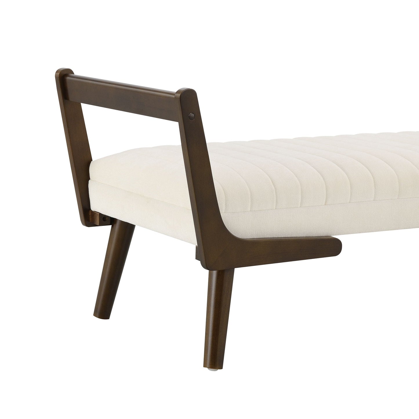 Mid-Century Bench With Wood Legs- Unique Piece Furniture- {{Product type}}