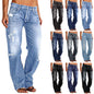 Chic Ripped Wide-Leg Jeans for Women - A-light Blue X-Large - Women's Fashion - Women's Clothing - Bottoms - Jeans