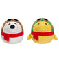 Peanuts Aviator Squishmallows Duo - 8-Inch Snoopy & Woodstock - Aviator Snoopy & Woodstock - Snoopy Woodstock Squishmellow