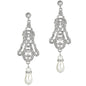Art Deco Pearl Drop Earrings 1920s Gatsby Style - n a - earrings