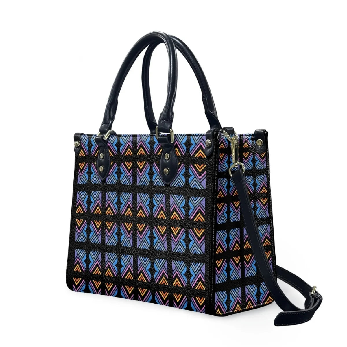 Polynesian Hawaii Tribal Print Tote Bag for Women Shoulder Purse Handbag