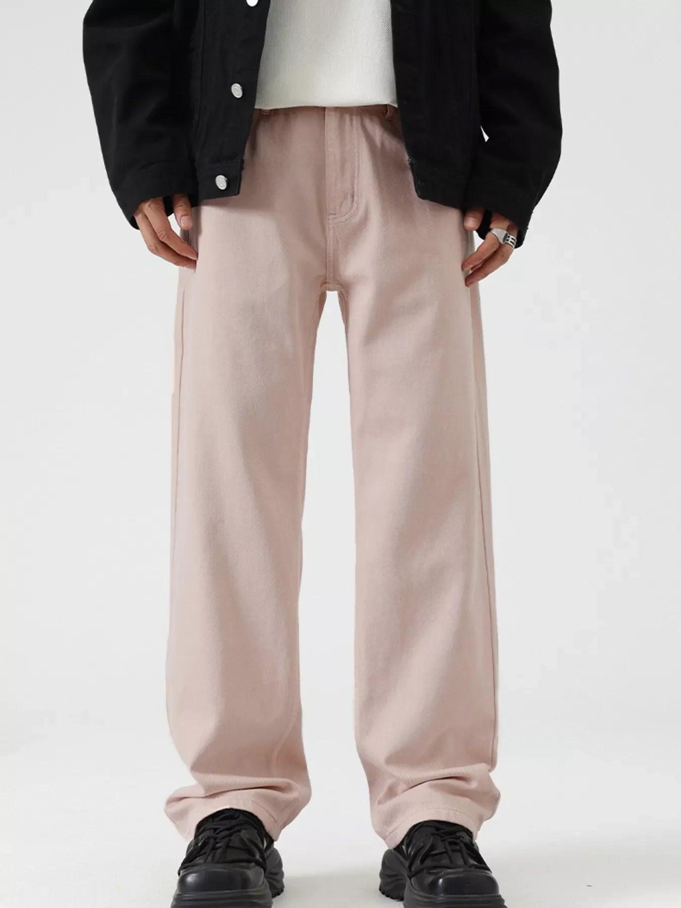Men's Vintage Wash Wide Leg Jeans - Dust Storm -