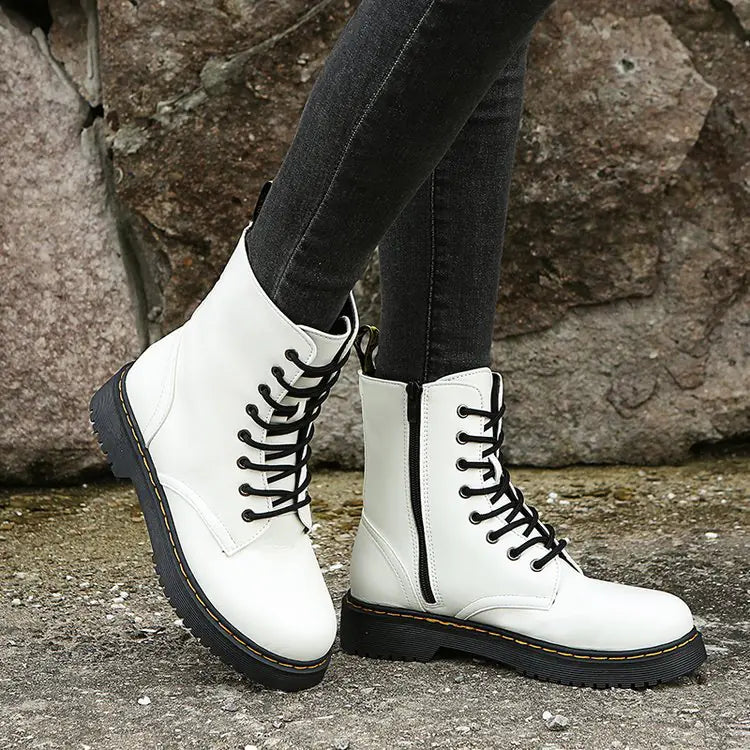Martin Boots for Women - White 40 - boots